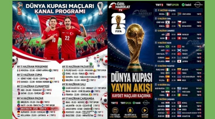 DÜNYA KUPASI MAÇ PROGRAMI